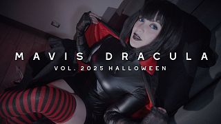 Mavis Dracula (Vol. 5) (Halloween) - Goth babe in tight leather dress intense fuck - Sweet Darling