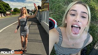 PickUpClub - Hot Blonde Insta Chick Rika Goes on Outdoor Scooter Adventure
